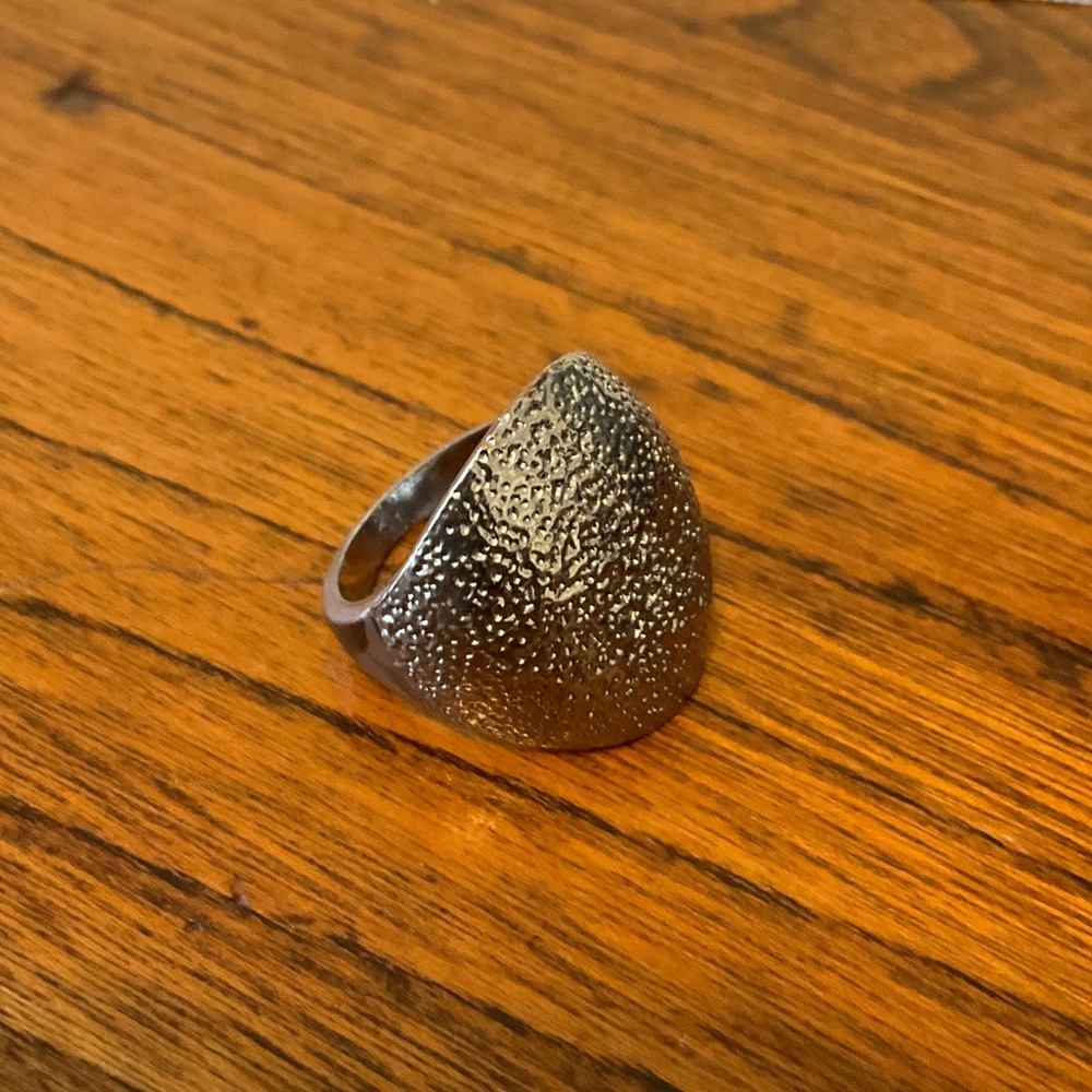 Textured Silver Ring